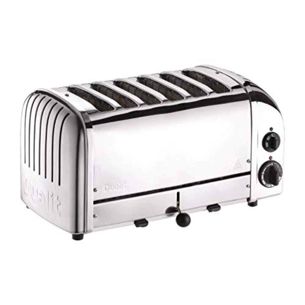 Dualit E972 Duality Bread Toaster, 6 Slice, Stainless Steel