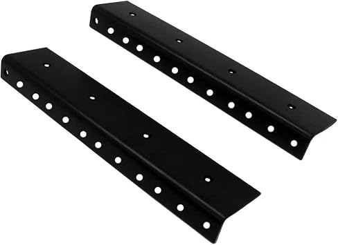Seismic Audio - SARHW29 - Pair of 7 Inch 4 Space Rack Case Rails for PA DJ Rack Road ATA Case - Full Hole