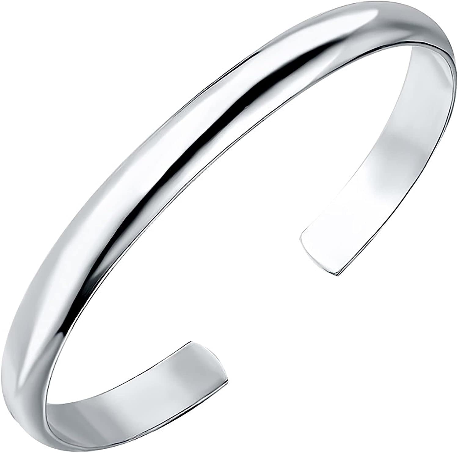 catene a catena, regolabili; Bracciale rigido da donna in argento sterling, regolabile, design aperto