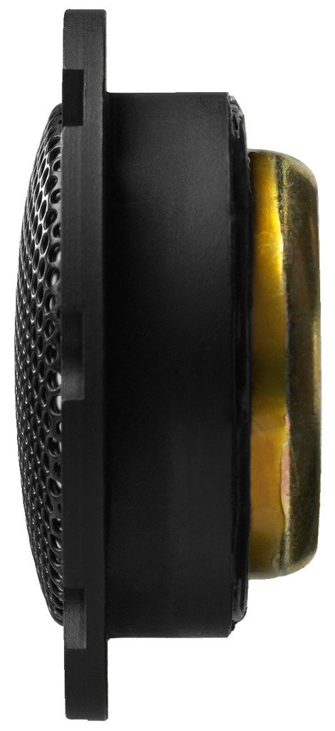 MONACOR DT-284 Dome-Tweeter-Paar, Top-Class Hochtöner mit hohen Pegelreserven und tiefer Ankopplung, Auto Speaker in kompakter Abmessungen und rundem Design, 60 W, 4 Ohm, in Schwarz