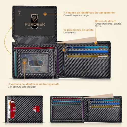 Opiniones y reviews de Cartera para Caballero más recomendados. 29 Cartera para Caballero marca PUROVERO (2)