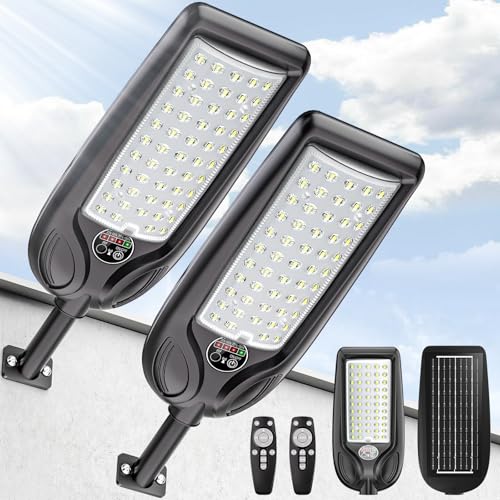 Solar Street Lights Outdoor Waterproof ,30000LM Dusk to...