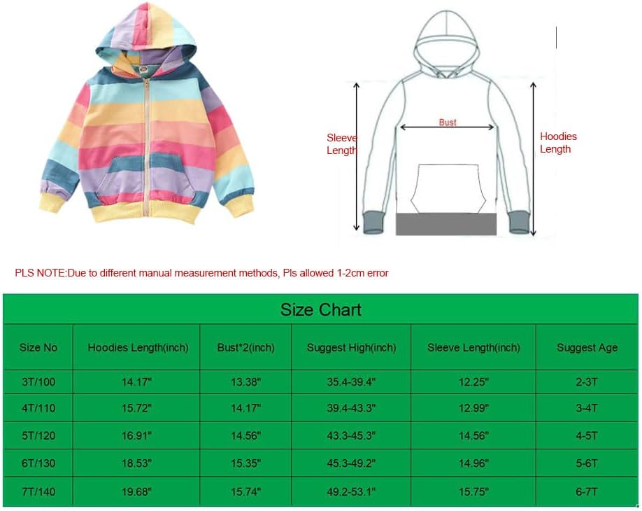 Girls Hoodies Cotton Zip Up Kids Clothes Toddler Sweateshirts - Image 5