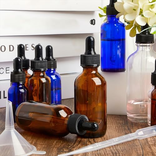 Lallisa 48 Pack 2oz Amber Glass Bottles with Glass Eye Droppers by Lallisa - Used condition - Image 5