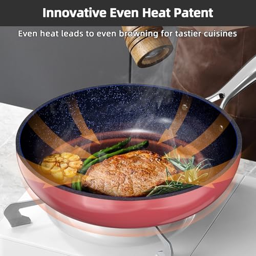 Image of Nuwave Lux 13pc Forged Lightweight Cookware Set PFAS Free, Healthy G10 Duralon Ceramic Coating, Ultra Non-Stick, Stay-Cool Handles, Works on All Cooktops & Induction Ready