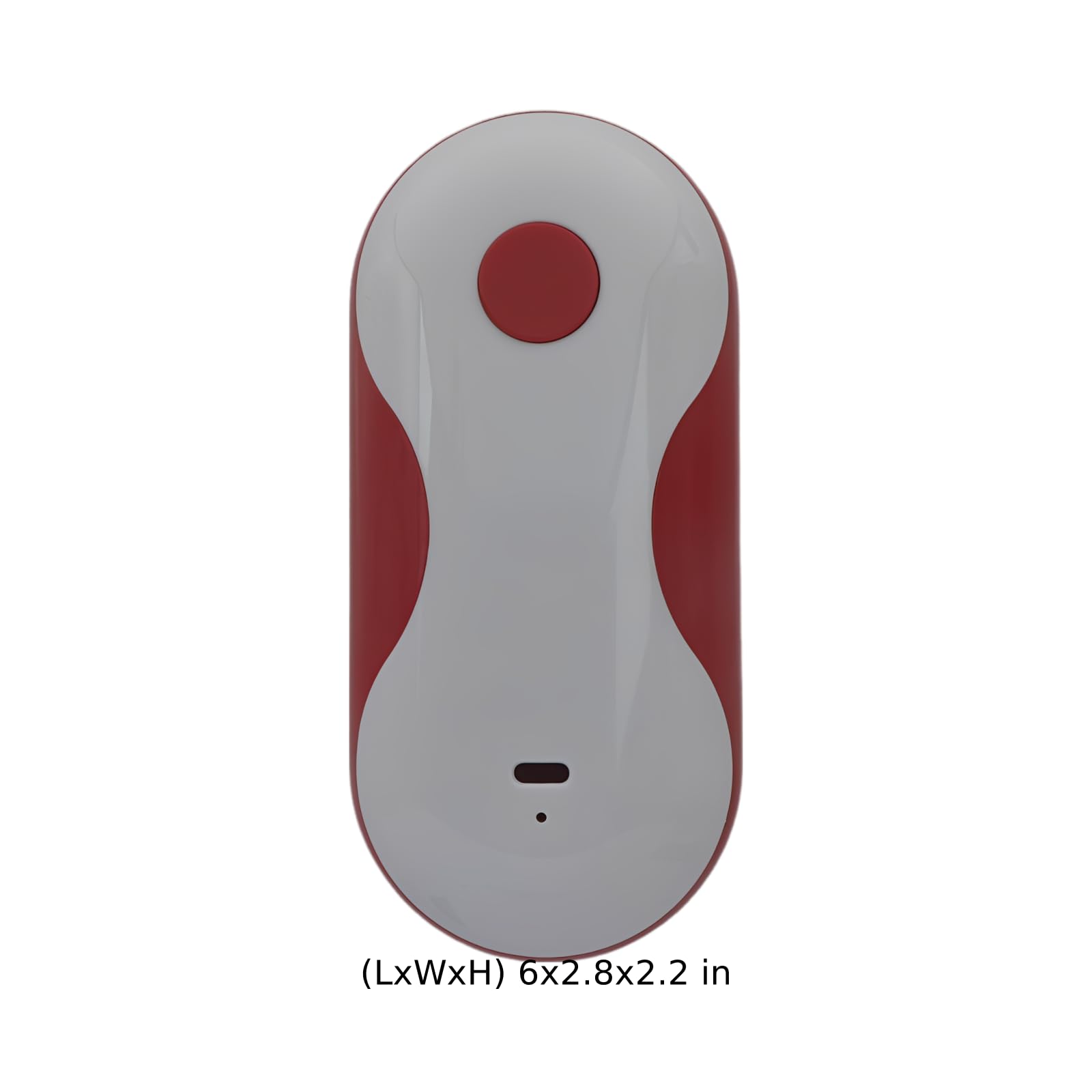 Apriscatole elettrico automatico rosso e bianco, apriscatole ricaricabile USB-C, con coperchio Grabber, strumento da cucina a basso rumore, 18,5 x 9,9 x 7,6 cm, uso one-touch per anziani