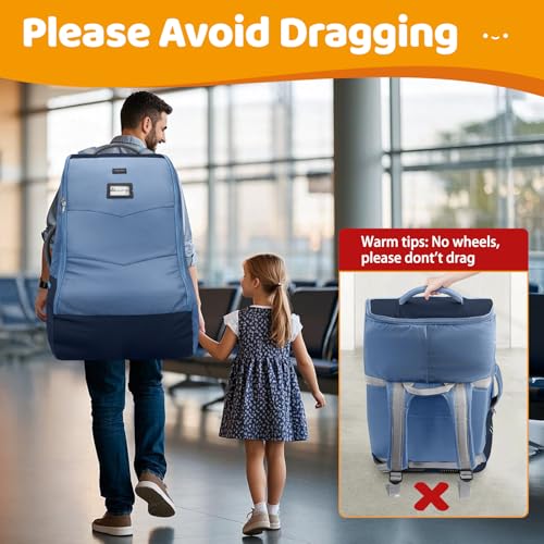 YOREPEK Padded Gate Check Car Seat Travel Bag, Baby Travel Essentials by YOREPEK - Image 6