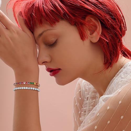 Bracelet de tennis Suyi résistant avec chaîne coulissante ajustable - 2