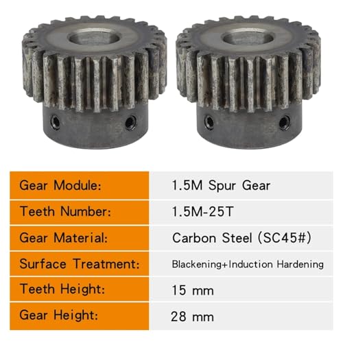 Engranaje de motor para reparar holguras en ejes de transmisión de 17mm 3