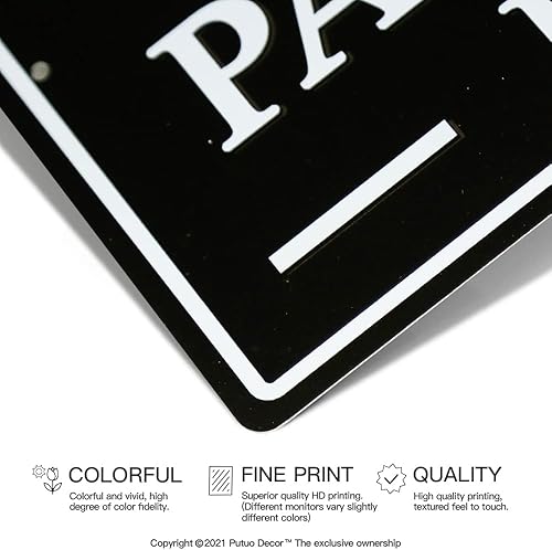 Miniatura 3 de Letrero de metal con texto en inglés Please Leave Packages Here, decoración de entrega de paquetes, uso en interiores y exteriores para puerta