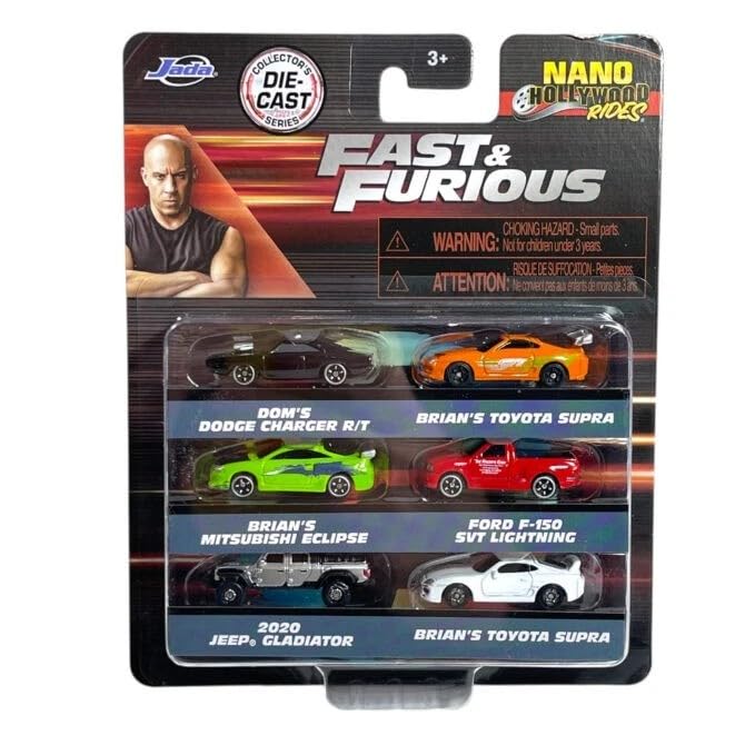 Mini voitures Fast & Furious coffret JADA Toys Nano Charger F-150 Jeep