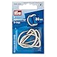 Prym 555230 Halbrundringe 30 mm silberfarbig, zinc, Silber, 4 Stück