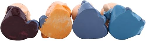 Miniatura 7 de 4 estatuas de monje Kongfu, adorno para tablero de instrumentos de automóvil, monjes de Buda de resina, manualidades, decoración interior de