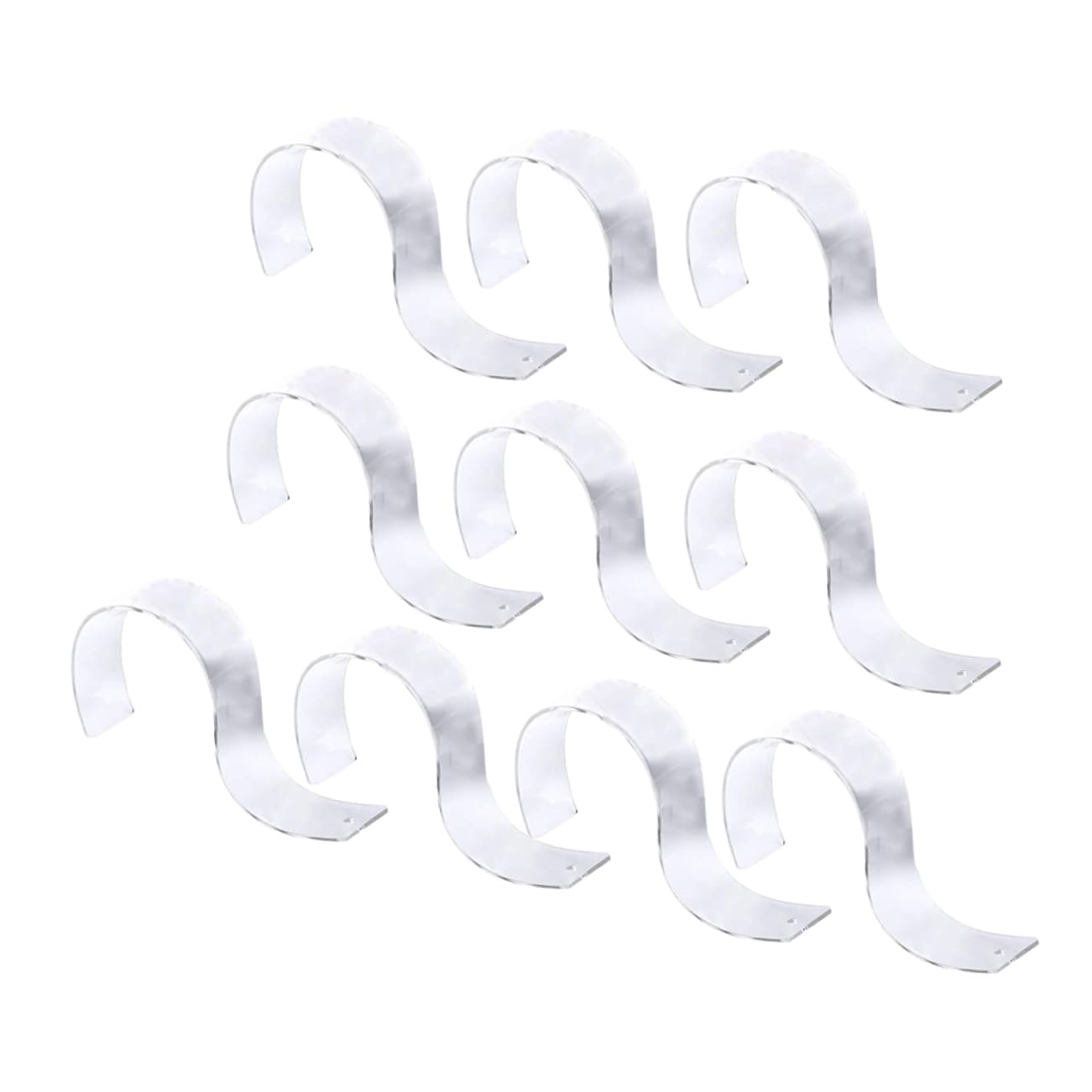 ABOOFAN 10 Stück S-förmige Acryl Gürtelständer Transparent Gürtelaufbewahrungs Und Präsentationsracks Für Zuhause Und Einzelhandel