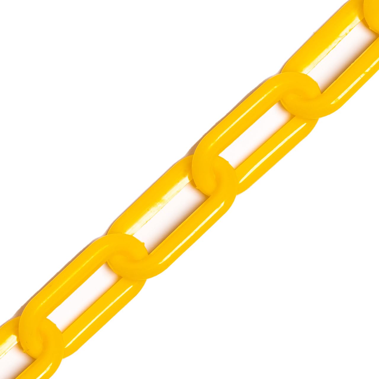 Nws Yellow 5M/25M Plastic Chain Barrier – 6Mm/8Mm Thickness | 8X Vibrant Colours (8Mm, 25M, )