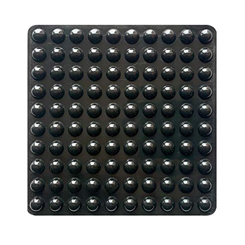 PTAPIPI 100 PCS Self-Adhesive Bumper Pads Hemispherical Shape Noise Dampening Rubber Feet for Cabinets, Small Appliances, Electronics, Picture Frames, Furniture, Drawers, Cupboards. (Black)