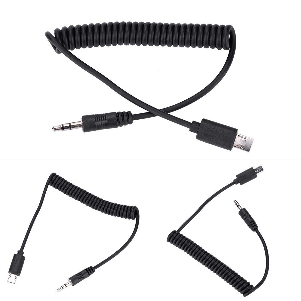 Kabel zwalniający EBTOOLS do Sony, czarny kabel zwalniający 3,5 mm / 2,5 mm do Sony RX1 / RX10 / RX100 / A7S / A7R / A7 / A7II / A7III / A9 / A58 / 77M2 (3,5 mm)