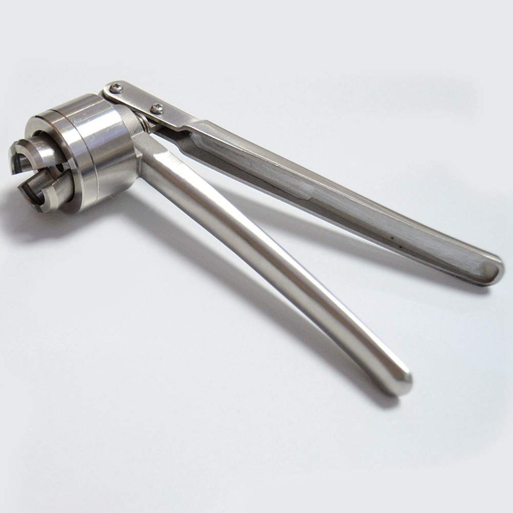 2 prensadoras manuales de viales para prensar tapas abatibles de 20 mm, plástico de aluminio y aluminio completo