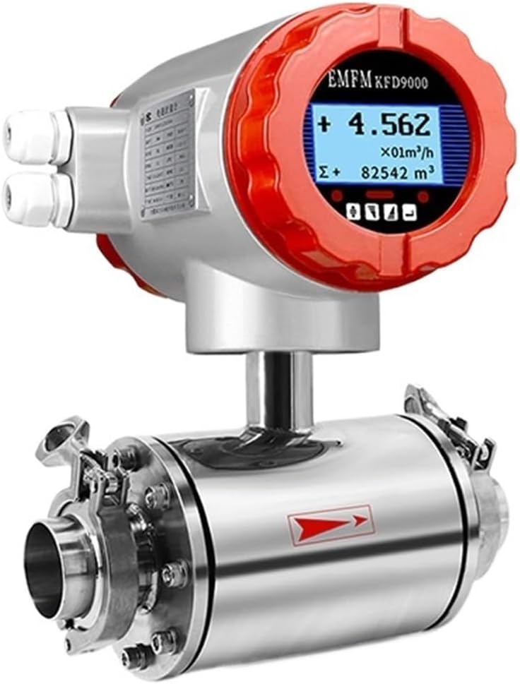 High Accuracy Food Grade SS304 2 Inch 50mm Electromagnetic Flow Meter Beverage Milk Magnetic Flowmeter(DN32)