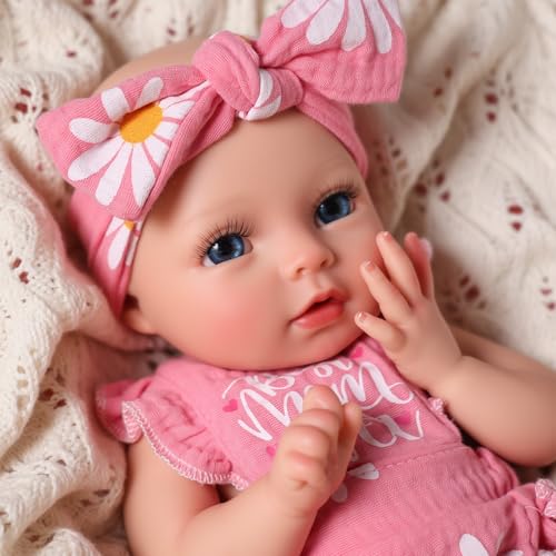 Muñeca Bebé Reborn Silicona Realista 12 Pulgadas miniatura 2