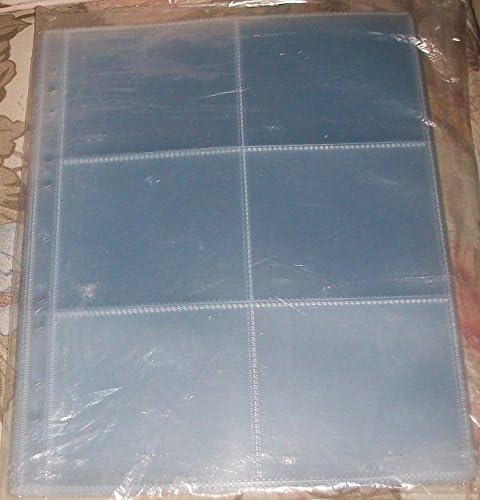 A4 Portait Acid Free Sleeves [6 Pocket - Small Photo Size] Pack of 10