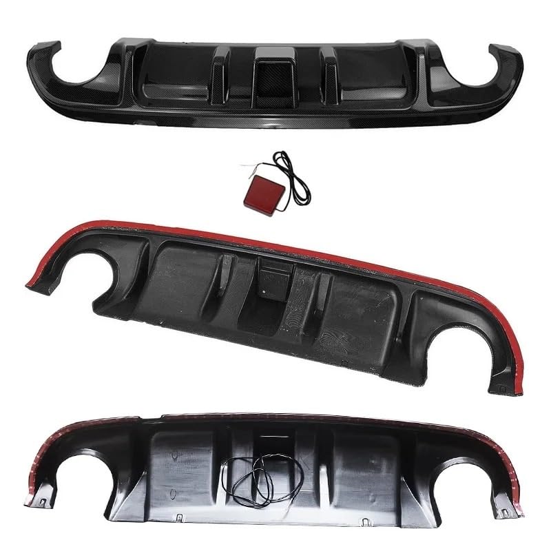 Difusor para Infiniti Q50 labio de parachoques ABS resistente y spoiler con luz 5