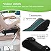 LargeLeaf Chair Ergonomic Armrest Cooling Gel Pads Elbow Pillow Pressure Relief Office Chair Gaming Chair armrest with Memory Foam armrest Pads 2-Piece Set of Chair (Gel+ Memory Foam)