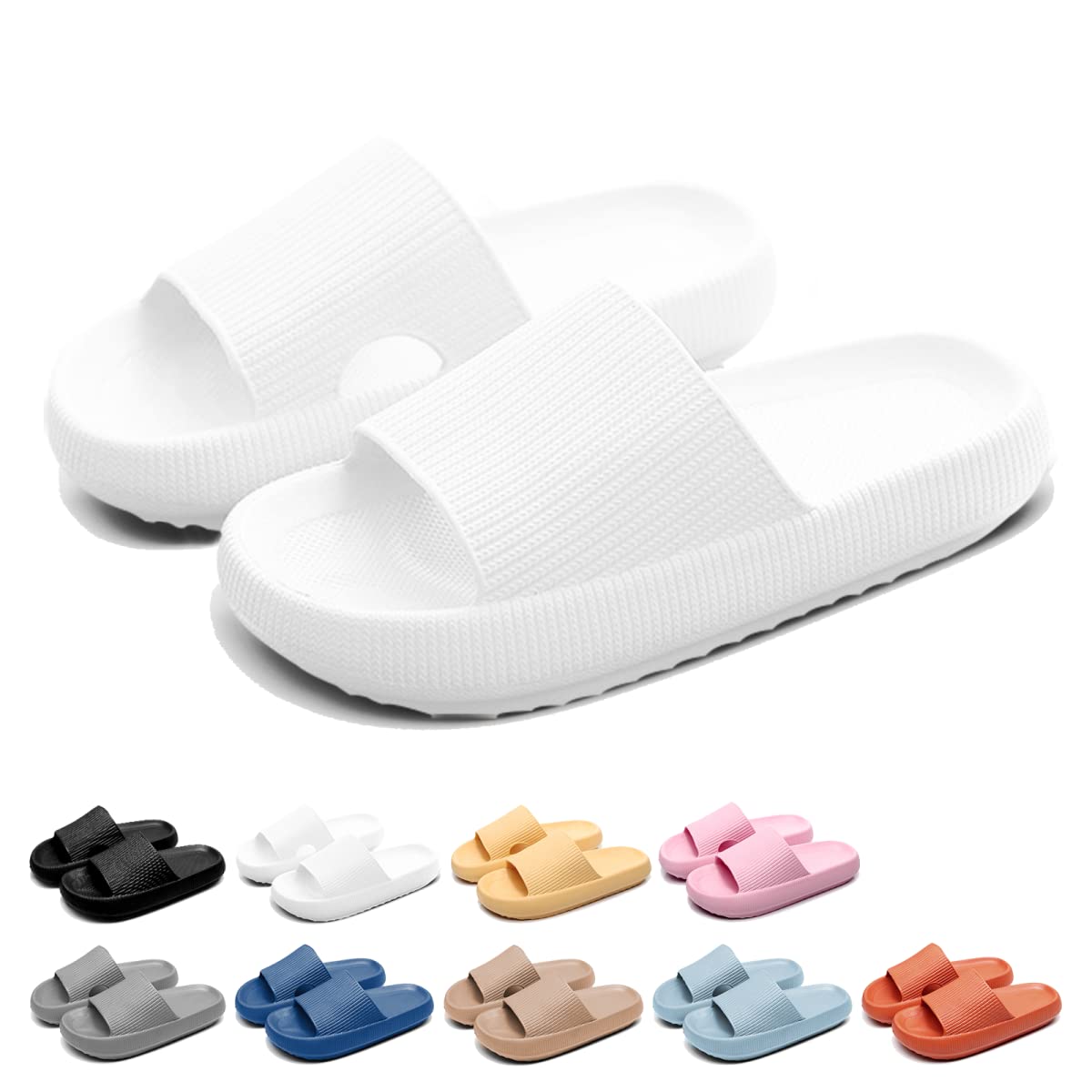 Geweo Pantuflas Baño Hombre Sandalias Verano Comodas Mujer Zapatos Antideslizantes Plataforma Playa Piscina Zapatillas