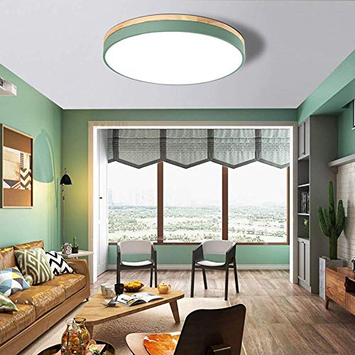 Plafón LED redondo de 40 cm Aron para salones de diseño nórdico 5
