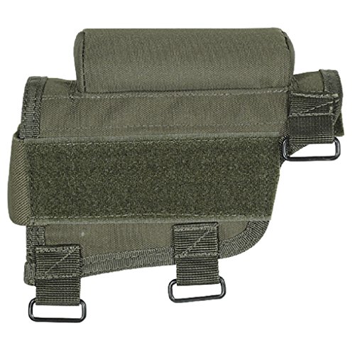 Ultimate Arms Gear Rifle Ammo Round Shot Shell Cartridge Hunting Stock Buttstock Cheek Rest Carrier Case Holder Fits .308 300 Winmag Remington 700 770 M24, Od Olive Drab Green #TOP1