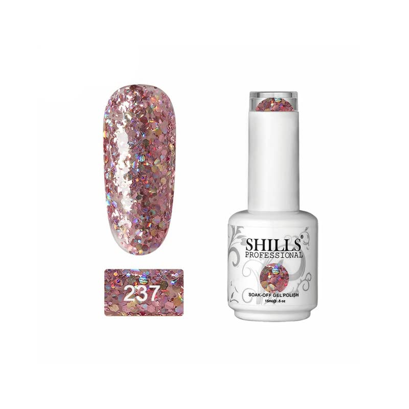 Image of SHILLS PROFESSIONAL UV /LED Soak Off Gel Polish (Gel nail polish) Nail art nail polish Color Shade 237