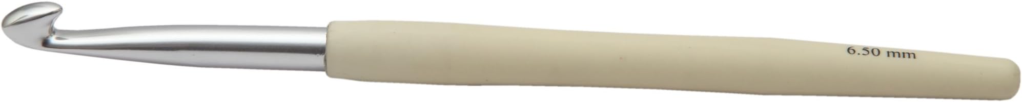 6.5 mm Waves Aluminium Crochet Hook, Ivory