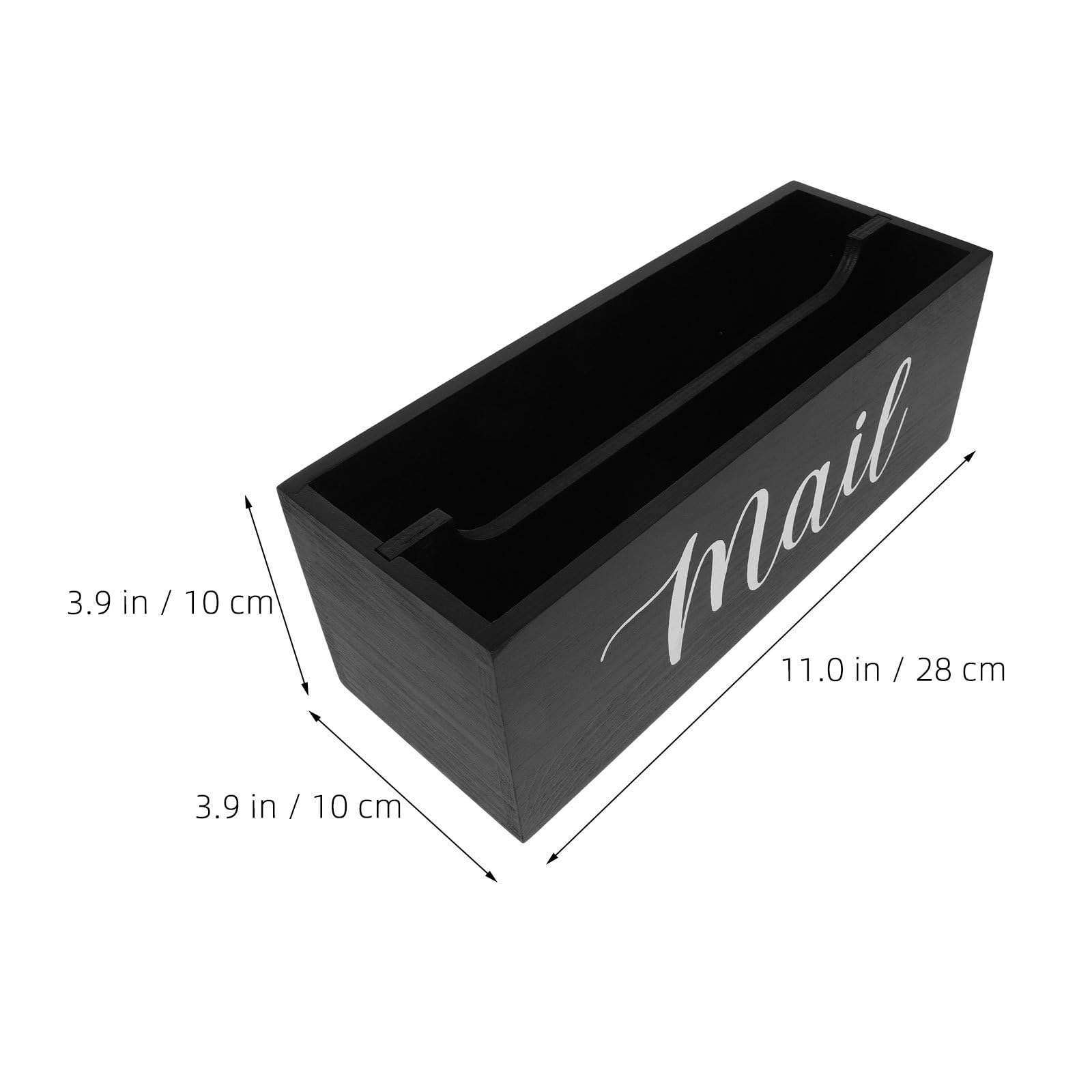 Organizador de Correo de Madera para Escritorio con Ranuras Caja para Cartas Facturas y Notas Organizador Compacto para Oficina y Hogar para Encimeras y Entradas Pequeñas