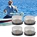 4Pcs Stainless Steel Mesh Strainer ¾ Inch -14, Aerator Screen Wire Mesh Compatible with Livewell Pump, Industrial Plumbing Inline, Stainless Steel Mesh Aerator Screen Strainer, Washers Water Filter