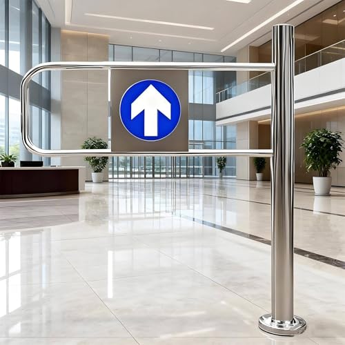 Puerta batiente de Seguridad con Resorte para Acceso peatonal en entradas de vehículos, Jardines y accesos a supermercados.