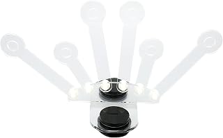 Aquário Acrílico Coral Titular 6 Buracos Ventosas Magnéticas Ajustável Transparente Coral Frag Rack Com 6 Garras