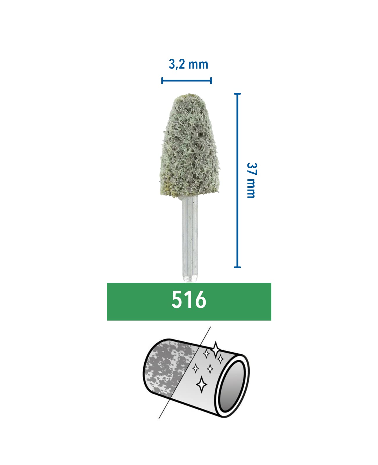 Dremel 516 Końcówka ścierna