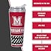 Rico Industries NCAA Miami of Ohio Redhawks Standard 24oz Personalized Tumbler W/Hinged Lid - Team Colored Travel Tumbler - Keeps Drinks Cold or Hot