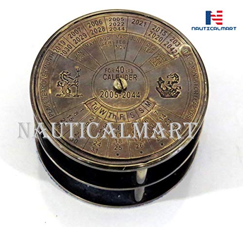 Brújula NauticalMart de latón con acabado antiguo 2.5" miniatura 3