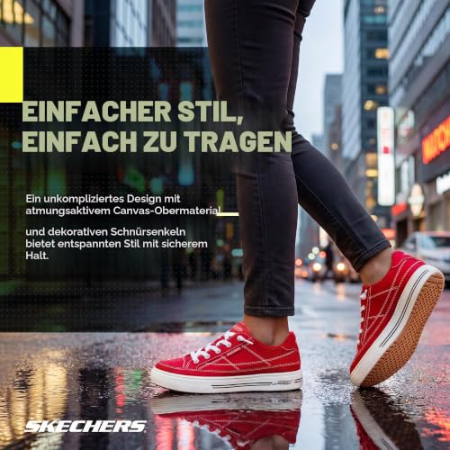 Skechers Arcata Arcata Arcade für Damen, Rot/Ausflug, einfarbig (Getaway Solids), 10 Wide – Ansicht 2