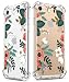 Produktbild GVIEWIN Klar Blumen iPhone SE 2020 Hülle/iPhone 8 Hülle/iPhone 7 Hülle weiche TPU Silikone Ultradünn schlank durchsichtige Flexibel Case Cover für 4.7" iPhone SE2/8/7 (Blümchen/Rosa)
