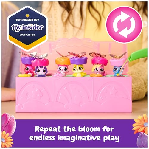 Image of Hatchimals Bloomables Bloom Bash 6-Pack Terrarium Carton Playset, Ages 4+ | Bloom 6 Figures with Water, Transform from Garden to Party, 15+ Accessories, Storytelling Play, Birthday Gifts for Kids