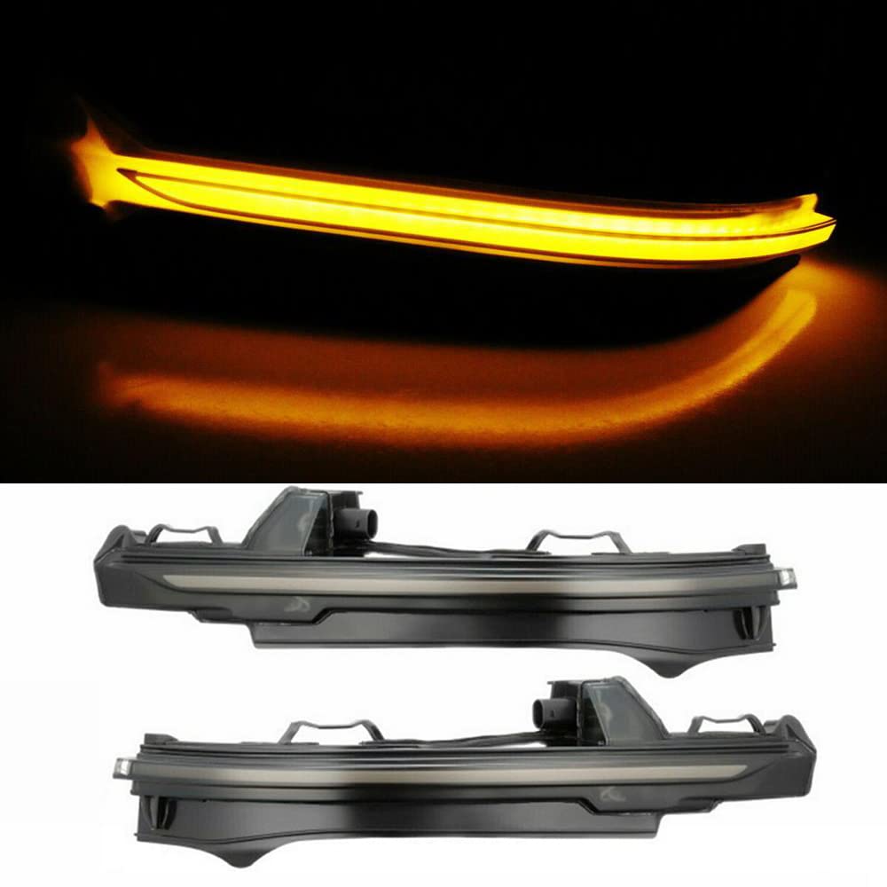 TOTMOX Riloer LED Dynamic Sequential Turn Signals Light, Side Mirror Sequential Blinker Indicator Light Compatible with Audi Q7 2017 2018 2019 Q5 2018 2019 2020