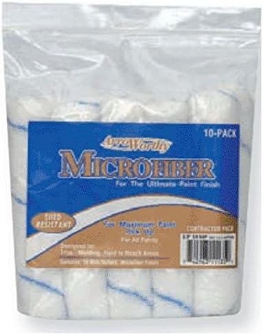 Arroworthy Microfiber 6.5" W x 3/8" Mini Paint Roller Cover 10 Pk. - Case of: 1