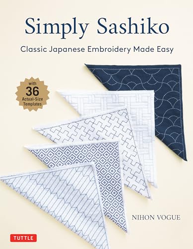 Simply Sashiko: Classic Japanese Embroidery Made Easy (With 36 Actual Size Templates) image 2