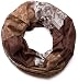 Produktbild styleBREAKER Damen Loop Schlauchschal mit Blumen, Hibiskus Blüten, Paisley Muster, warm und weich, Tuch, Schal 01018058, Farbe:Braun-Hellbraun-Hellgrau