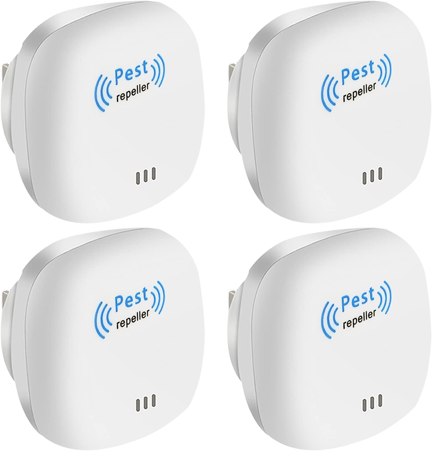 Ultrasonic Pest Repeller, Mouse Repellent Plug in Pest Control Powerful Repelling Rat, Spider, Mouse, Mice, Cockroach, Moths, Ants,Bed bug and Other Rodents, Eco-Friendly (4 Packs)
