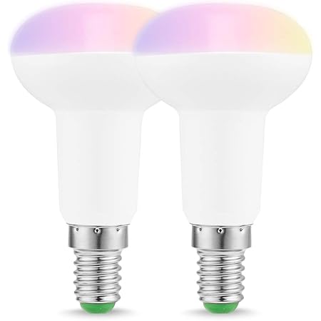 Lohas Wifi R50 Smart Gluhbirnen 5w 40w E14 Led Multi Color Lampe Rgb Cool White Farbwechsel Stimmungslicht Fur Home Decoration Kompatibel Mit Amazon Alexa Google Dimmbar Uber App 2er De Beleuchtung 