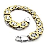 KONOV Jewelry Stainless Steel Men's Bracelet, 8.6 Inches