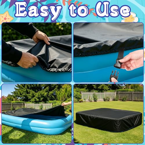 Cobertor Inflable Rectangular para Piscinas 120x72x20 in miniatura 4